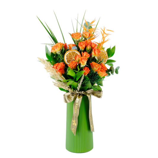 Holiday Orange Roses